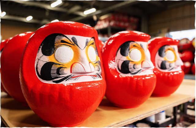 Traditional Red Fuku-daruma